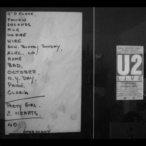 U2 setlist - More from U2. More Setlists; Artist Statistics; Add setlist; Find tickets. Related News. On This Day in 1997: Friends of Lou Reed Make Perfect Day '97. Nov 17, 2023. U2 Kicks Off Sphere Vegas Residency In Eye-Opening Fashion. Oct 3, 2023. Setlist History: Major League Baseball Stadiums As Rock Venues . Sep 15, 2023. 17 Live Aid …